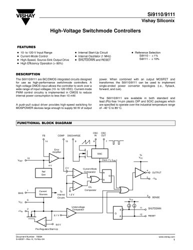 Power ICs - DC-DC Isolated Power Supplies - PWM Controllers