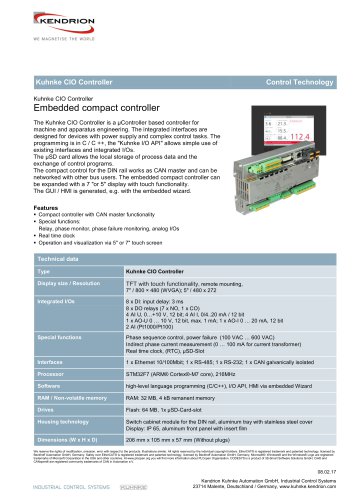 Kuhnke CIO Controller