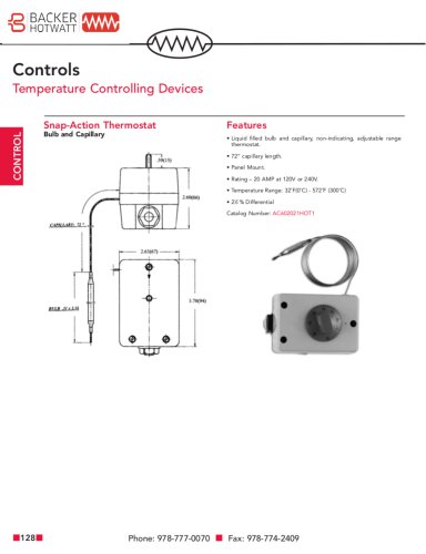 TEMPERATURE CONTROLLING DEVICES