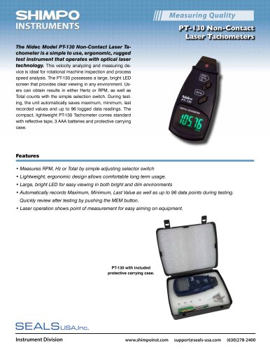 PT-110 Laser Tachometer