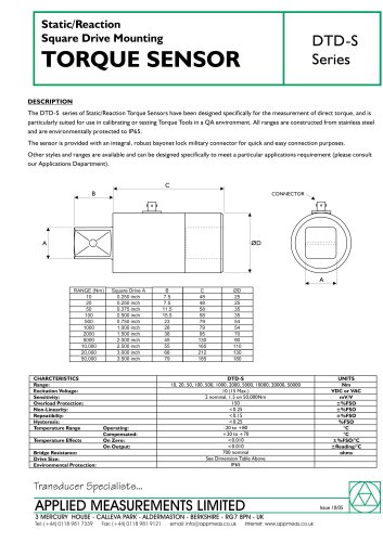 Static - Square Drive DTD-S