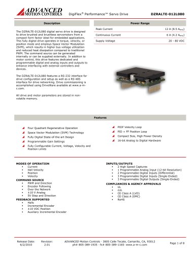 DigiFlex® Performance™ Servo Drive