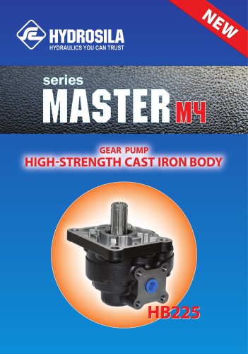 Cast iron gear pumps for hydraulic systems with max.continuous pressure 200 bar