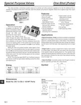 Special Purpose Valve section of CV9 Catalog