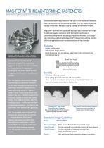 MAG-FORM® THREAD-FORMING FASTENERS