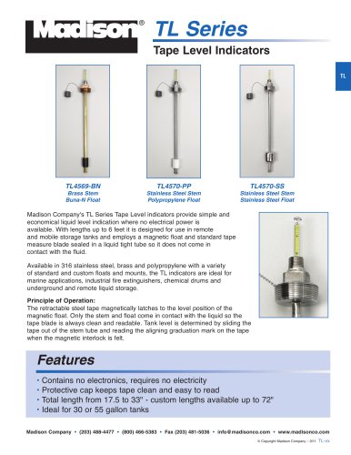 Tape Level Indicators (TL Series)