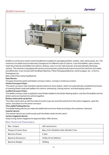 ZH200 Cartoner