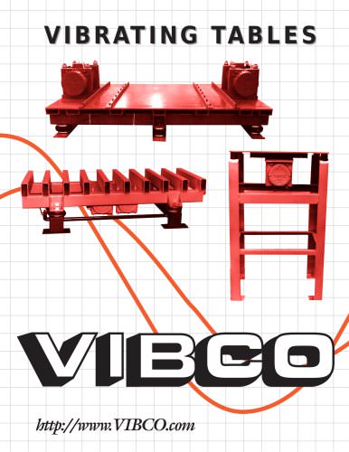 Vibrating Tables Catalog