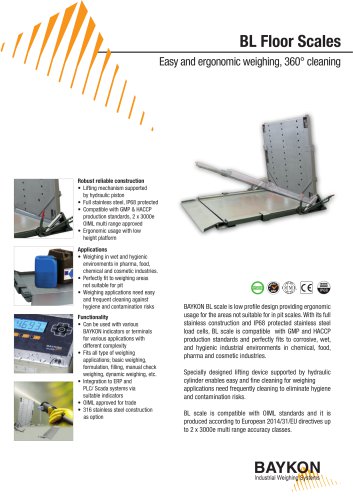 Baykon BL Floor Scale