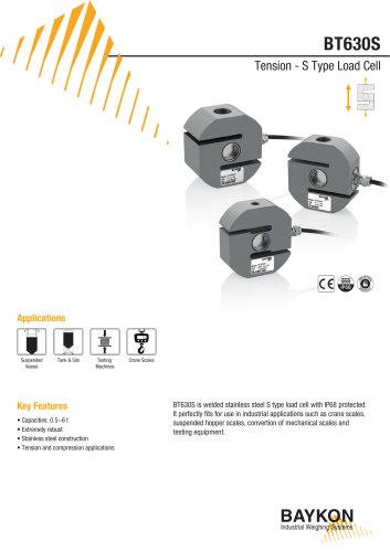 Baykon BT630S Tension - S Type Load Cell