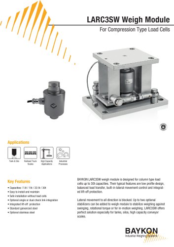 Baykon LARC3SW Weigh Module For Compression Type Load Cells