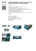 FABRIC REWINDING, INSPECTION AND CUT-TO-LENGTH MACHINE CTLR-2000-K3-0028