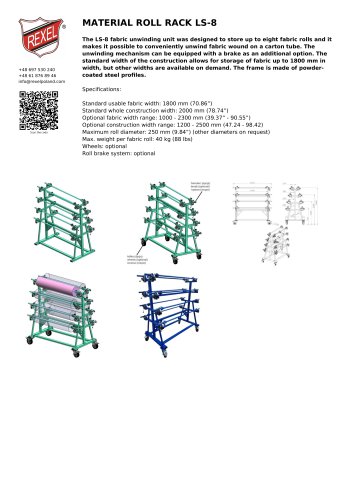 MATERIAL ROLL RACK LS-8