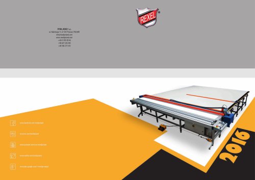 REXEL BLINDS MACHINES CATALOGUE 2016