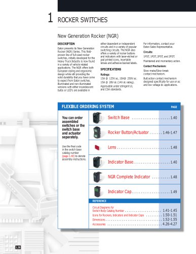 New Generation Rocker (NGR) Switches Series