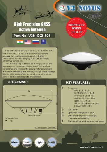 High Precision GNSS Active Antenna