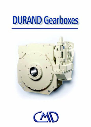 Catalogue of Durand gearboxes range.