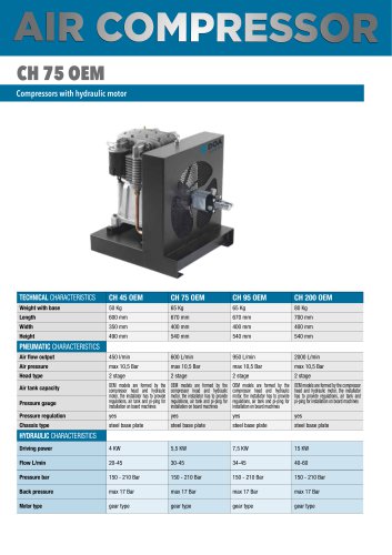 CH 75 AIR COMPRESSOR - English