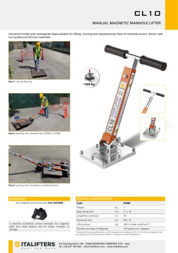 CL10 MAGNETIC COVER LIFTER - English