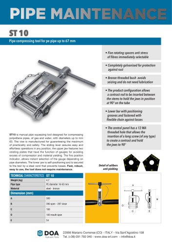 ST10 PIPE COMPRESSING TOOL - English