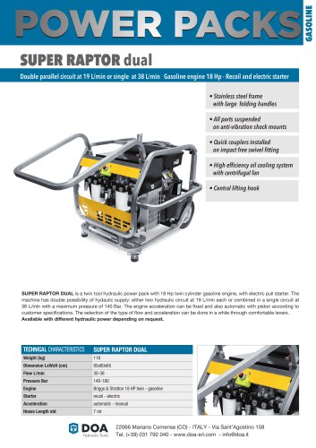 SUPER RAPTOR DUAL POWER PACK - English