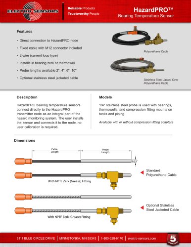 HAZARDPRO™ BEARING SENSOR