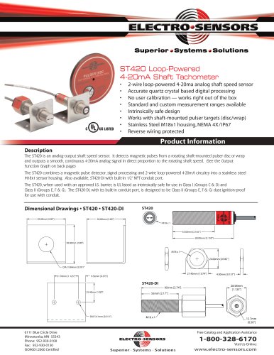 ST420 Shaft Tachometer