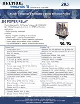 Power Relays 295 series