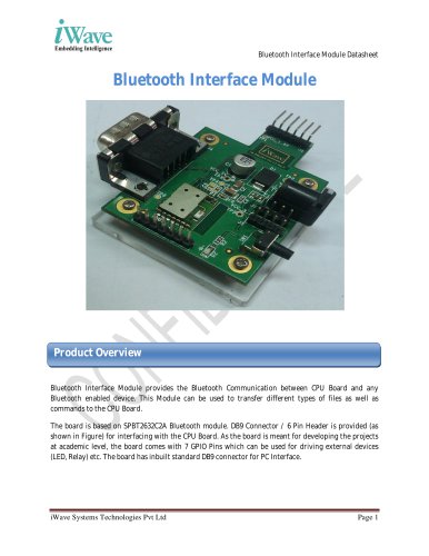 Bluetooth Interface Module