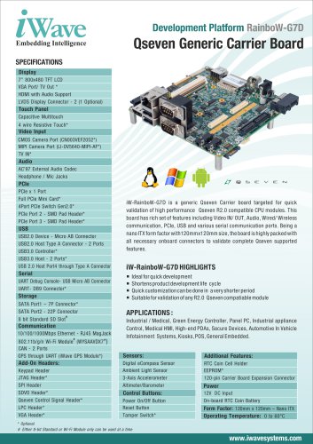 Generic Qseven Development Kit