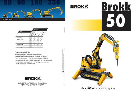 Brochure Brokk 50, GB