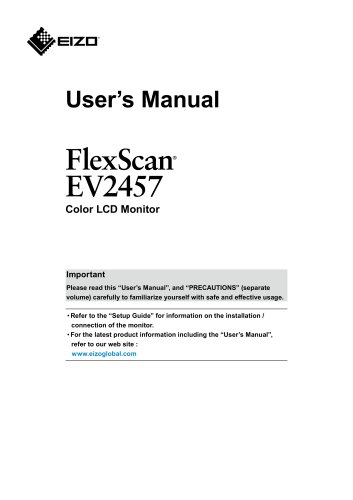 FlexScan EV2457 Color LCD Monitor