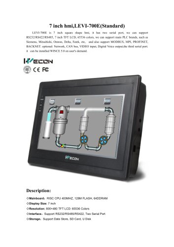 WECON LEVI777E catalog