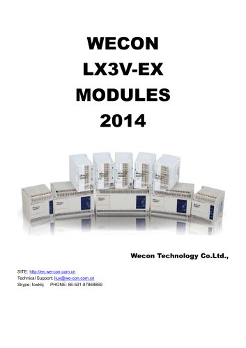 WECON PLC Extend module LX3V-EX