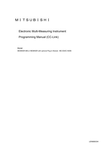 Electronic Multi Measuring Instruments - ME96 series