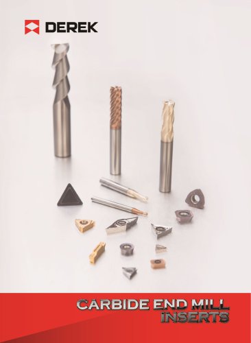 Carbide end mill and inserts