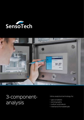 3-component analysis - for gas scrubbers, etching baths, sulfuric acid / oleum, methanol / formaldehyde