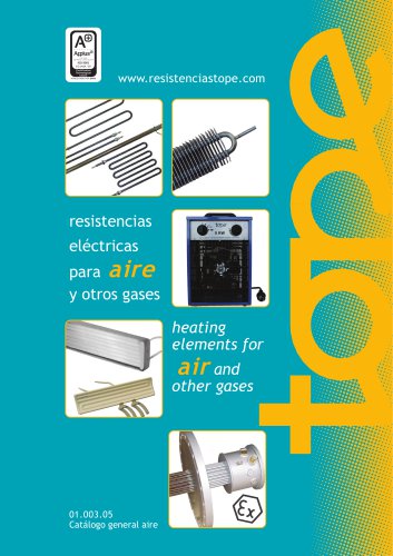 heating elements for air and other gases