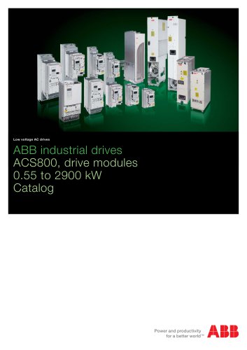 ACS800, drive modules, catalog