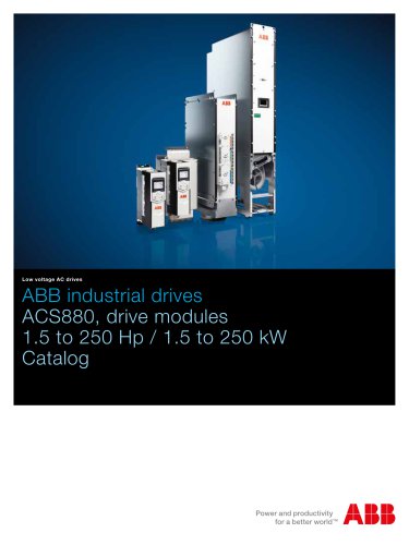 ACS880 multidrive modules, 1.5 to 250 HP Catalog