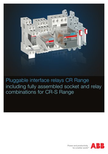 Pluggable interface relays CR Range