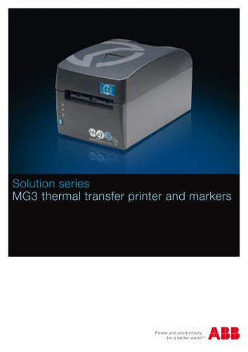 Solution series-MG3 thermal transfer printer and markers