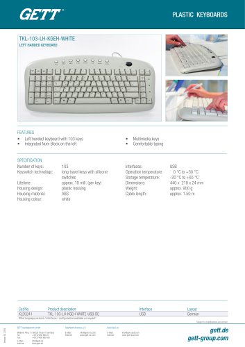 TKL-103-LH-KGEH-WHITE