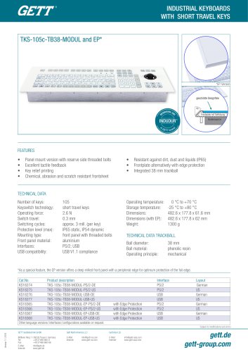 TKS-105c-TB38-MODUL and EP*