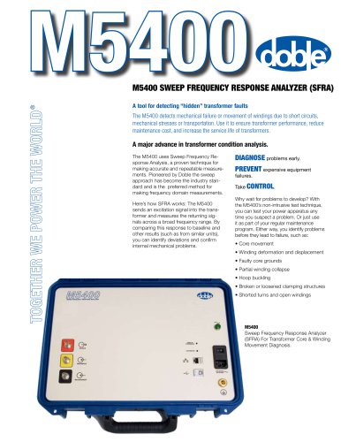 M5000 Sweep Frequency Response Analyzer Series