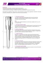 Thermowells Solid Machined Threaded TWS