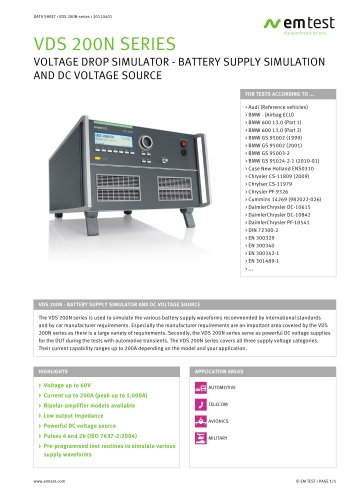 EM test VDS 200N-series 