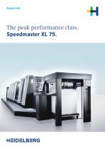 The peak performance class. Speedmaster XL 75.
