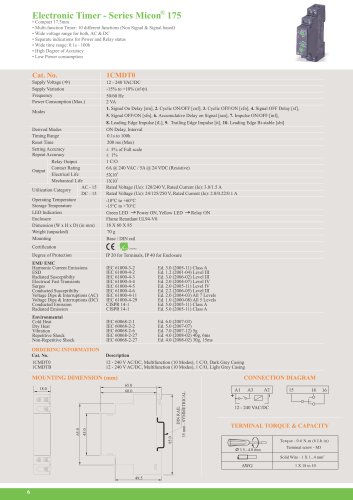 electronic timer - Micron® 175 series