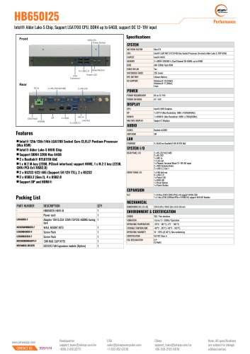 HB650I25_Datasheet